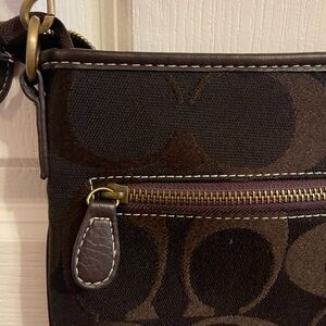 COACH bag signature COACH print fabric inside and out crossbody bag